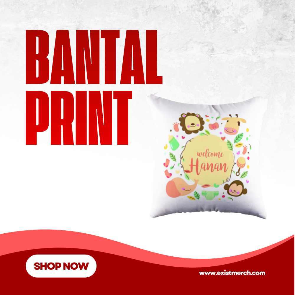 Bantal Print Custom – Cetak Foto / Desain Bebas