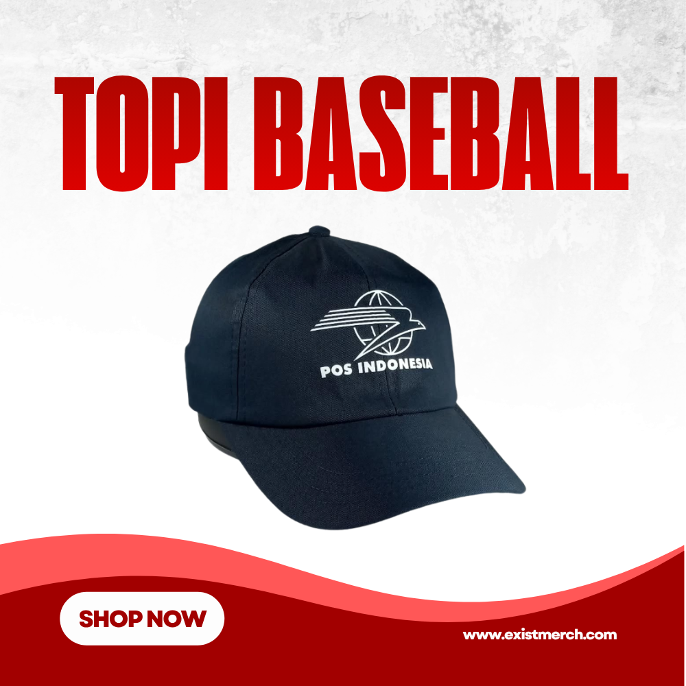 Topi Baseball Custom – Bordir / Sablon Desain Bebas