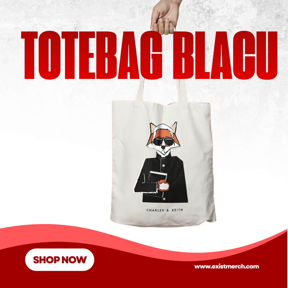 Totebag Blacu Custom – Sablon Desain Bebas