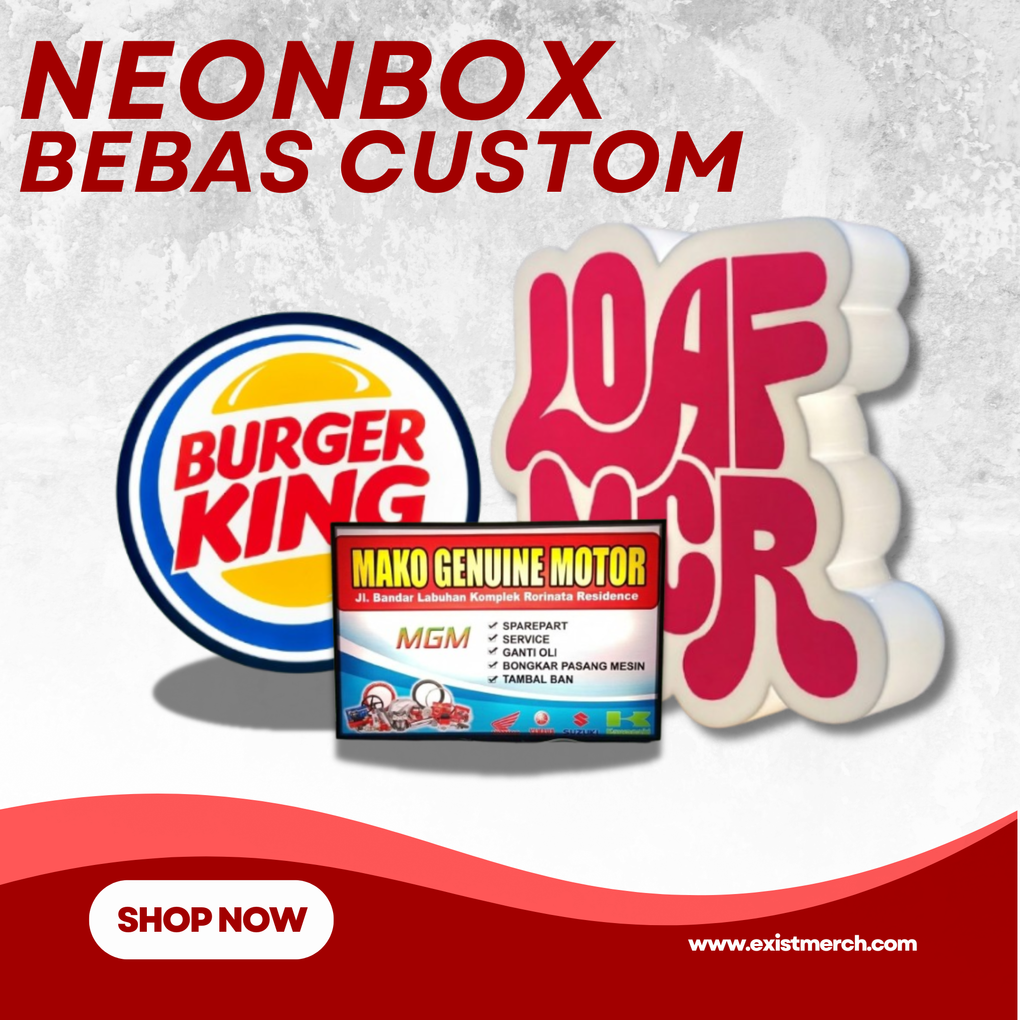 Neon Box Bebas Custom